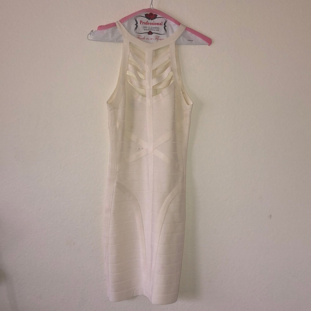Bebe white dress for sale!!